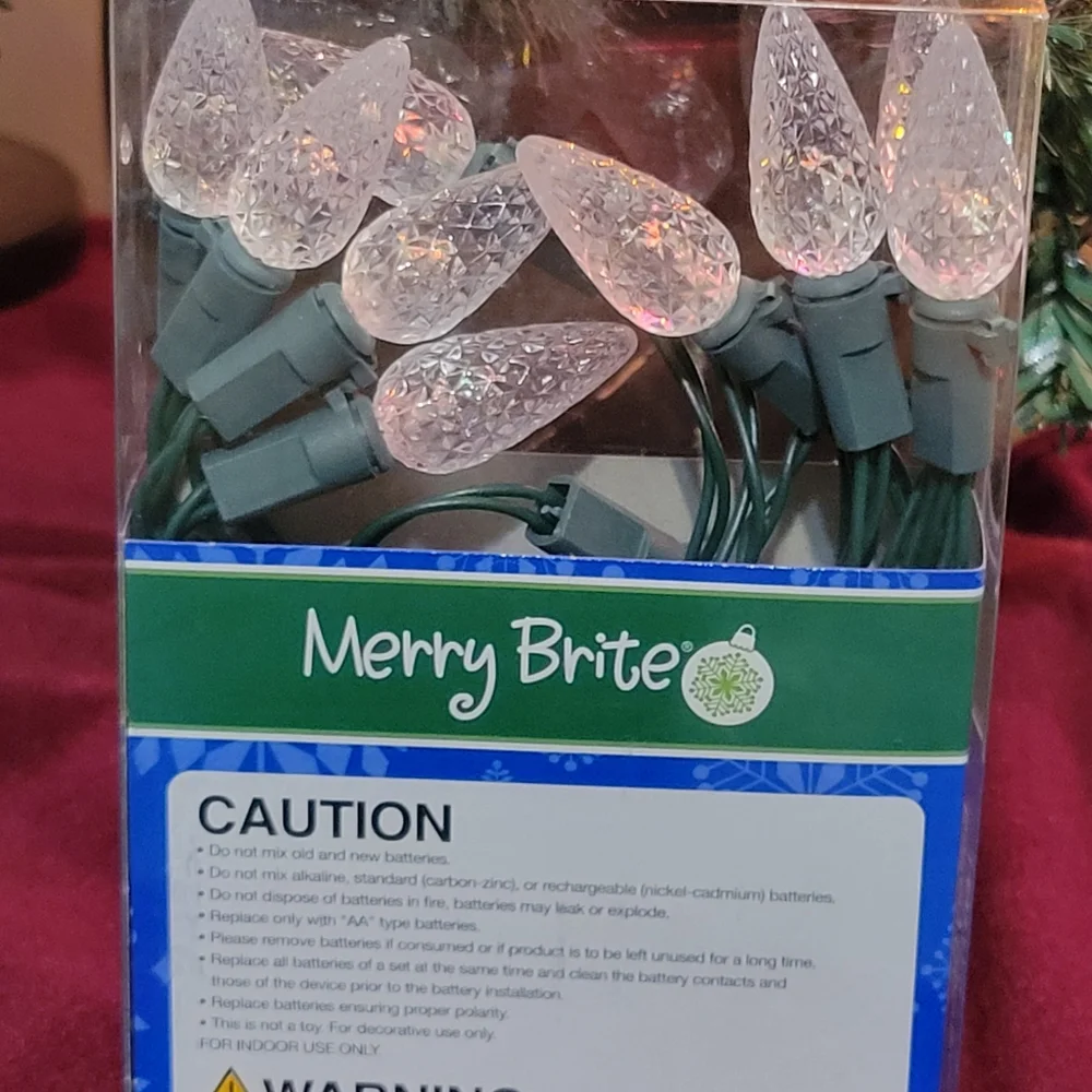 Merry Brite LED 10 Count Battery Operated Light Set